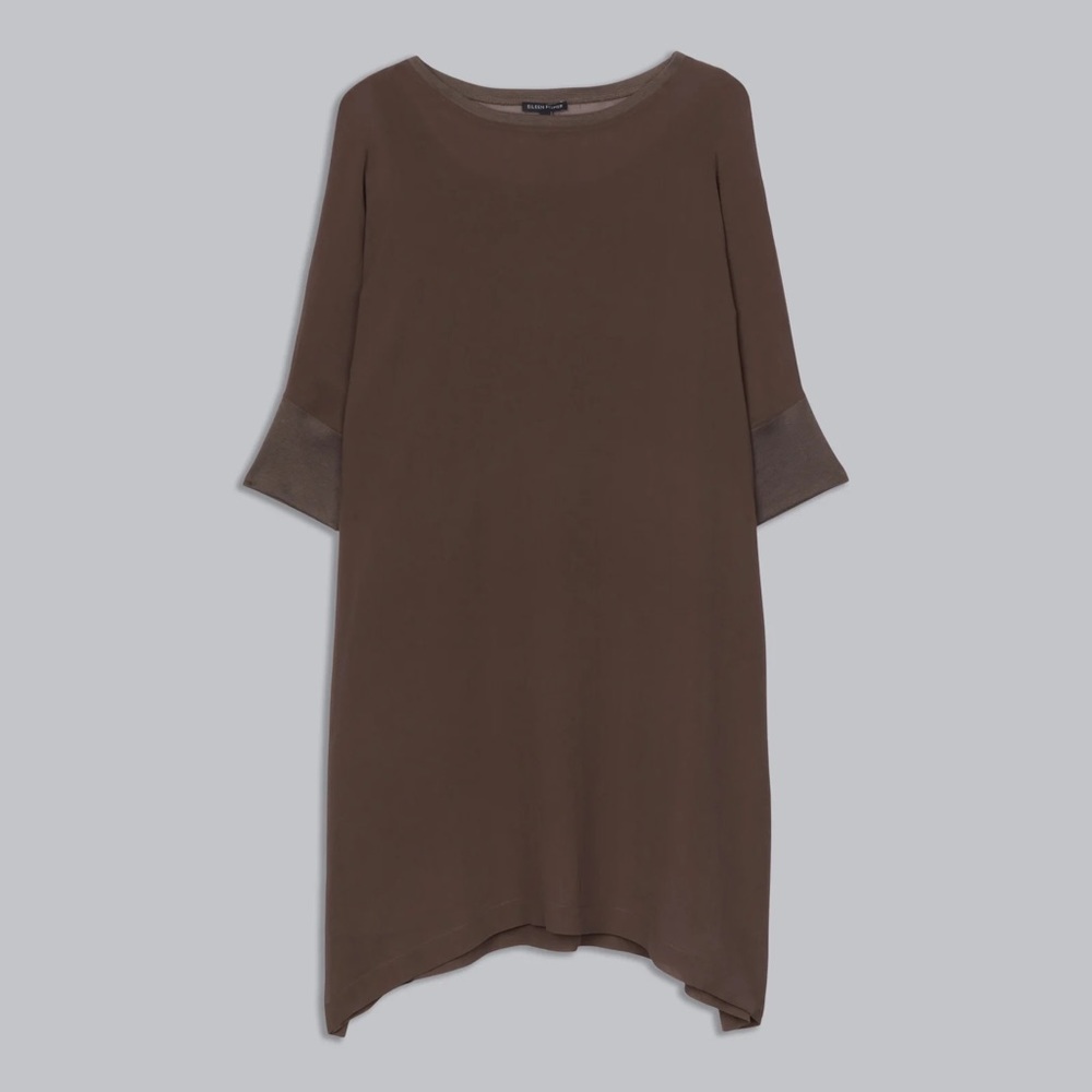 Eileen Fisher Silk Chiffon Dress